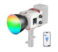 SMALLRIG RC 100C RGBWW LED Video Light, con App Control, 100W Mini COB Iluminación de Salida Continua, Foco de Mano 2700-10000K/CRI 96+/TLCI 98+/12 Efectos, 11000Lux/1m, Versión Lite Blanco, 5340