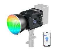 SMALLRIG RC 100C RGBWW LED Video Light, con App Control, 100W Mini COB Iluminación de Salida Continua, Foco de Mano 2700-10000K/CRI 96+/TLCI 98+/12 Efectos, 11000Lux/1m, Versión Lite Azul Tinta, 5377