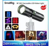 SmallRig RF 20C RGB Linterna LED Portátil para Fotografía, 20W, Regulable, 5 Colores, con 20 Filtros de Luz con Patrones, 10000mAh, para Video 2pc
