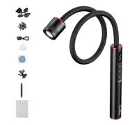 SMALLRIG RM 01B Luz LED para macrofotografía 1800K-7500K, ángulo de Haz Ajustable, luz Flexible para fotografía de Hongos con Pantalla OLED, filtros, Pinza, difusor, Visera, estaca, IP54-6225