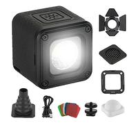 SMALLRIG RM01 Mini Luz de Video LED, Cube Light 5600K CRI95 - 3405 | Luz a Prueba de lluvia con 8 Filtros de Color, para GoPro, Teléfonos Móviles, Cámaras