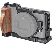 SMALLRIG RX100 Vi/VII Cage, Jaula con Mango de Madera para Sony RX100 VII y RX100 Vi - CCS2434