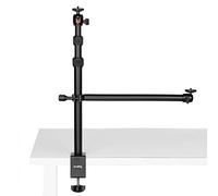 SmallRig Soporte de mesa para cámara con brazo mágico y cabeza de bola de 1/4 pulgadas, soporte de luz ajustable de 13 a 35.4 pulgadas, abrazadera C de mesa para cámara DSLR, luz de anillo,