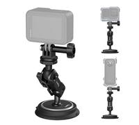 SMALLRIG Soporte de Ventosa Magnética 2 en 1 para Gopro, Soporte Exterior para Cámara de Coche para Cámaras de Acción, con Brazo Mágico de Cabeza Esférica - 4466