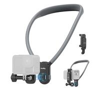 SMALLRIG Soporte Magnetico Cuello para Camaras y Telefonos - 5128 | Soporte magnetico de cuello con adaptador universal de 2 clavijas para camaras de accion y telefonos.