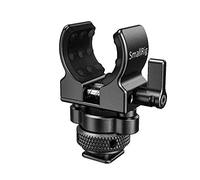 SMALLRIG Soporte Micrófono, Clip Escopeta con Cold Shoe - BSM2352 | Adaptador de Cold Shoe para Micrófono de Escopeta