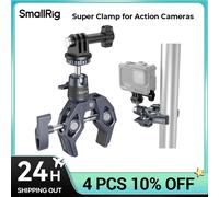 SmallRig Super Abrazadera para Cámara de Acción Gopro Insta360, abrazadera de montaje para cámara, Kit de montaje para manillar de motocicleta y bicicleta Gopro Super Clamp