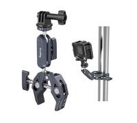 SMALLRIG Super Clamp Ballhead Magic Arm para Cámara y Monitor en Forma de Cangrejo Con Orificios Roscados de 1/4"-20, 3/8"-16 para Gopro/DSLR/Estabilizador - 3757
