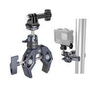 SMALLRIG Super Clamp con Rótula, Clamp de Montaje de Cámara con Adaptador Gopro, Monitor de Cámara, luz LED, Carga Máxima de 3,5kg (7,7lb) - 4102