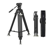 SMALLRIG Trípode Carbono Servicio Pesado 78" - 3989 | Sistema de Bloqueo, Cabezal Fluido 360°, Placa Liberación Dual, Carga Máx. 22lb