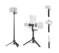 SMALLRIG Trípode de Viaje Multifuncional VT-17 3 en 1, para cámaras de acción, Smartphones y cámaras sin Espejo, trípode de Escritorio Extensible de 4 Secciones y Palo Selfie de Mano - 6479
