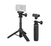 SMALLRIG Trípode para selfies con cámara de acción de apertura con un solo toque, adaptador de doble cara para DJI Action 6/Nano, soporte de 2 puntas para DJI Action 5 Pro/4, para Insta360, para GoPro