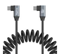 SmallRig USB-C (Angled) to USB-C (Angled) Coiled Data Cable 4793