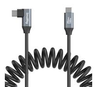 SmallRig USB-C (Straight) to USB-C (Angled) Coiled Data Cable 4792