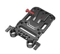 SmallRig placa de batería 3016 V con doble abrazadera de varilla de 15 mm
