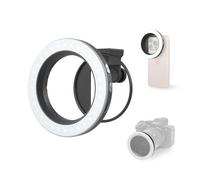SMALLRIG Vibe P30 67mm Anillo Luz LED Video, CRI ≥90, Bicolor - 5203 | para 67mm Phone Mounts/Cases/Lenses, Kit Adaptador Filtro Roscado, Contenido