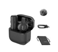 SMALLRIG Wireless Mic S70-C1 (1 TX + 1 RX + Estuche de Carga), Negro - 5718 | USB-C Compact Wireless Microphone para Phone/Camera/Action Camera, 20h Battery, Noise Reduction, para Vlogging/Interview