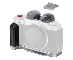 SMALLRIG X-M5 Empuñadura en Forma de L para Cámara para FUJIFILM X-M5, Placa de Liberación Rápida Incorporada para Arca, Incluye Parabrisas con Adaptador de Zapata Fría (Plateada) - 4875