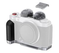 SMALLRIG X-M5 Empuñadura L para FUJIFILM X-M5, Plateada - 4875 | Placa Liberación Rápida para Arca, Parabrisas con Zapata Fría
