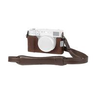 SmallRig X100VI Kit de Funda de Media Piel con Correa para el Hombro, Funda de Media Piel para Cámara de Cuero de Estilo Retro para FUJIFILM X100VI 4699 Brown 4699