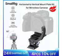 SmallRig ZV-E10 Kit de placa de montaje horizontal a vertical para cámaras sin espejo para Sony Alpha 7IV/A7RIV/A6700/A6400/FX3/FX3O 4349 4349
