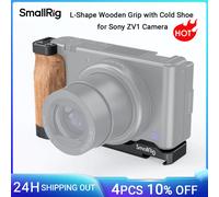 SmallRig ZV1 Empuñadura de madera en forma de L con zapata fría para cámara Sony ZV1 Placa de soporte en L con empuñadura Placa de cámara Vlogging - 2936