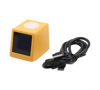 Smalltv PRO criptomoneda en tiempo real y precio de acciones con visualización de tasa de cambio de moneda por GeekMagic, reloj de escritorio con clima para entorno de trabajo (amarillo)