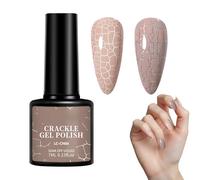 Smalto Crackle Unghie - Smalto Lunga Durata Polacco Gel Pigmento Alto, Smaltos Gel Colore Lunga Tenuta, Manicure Collezione Provviste | Smaltos per Ragazze Appuntamenti Ballo Casa Collezione