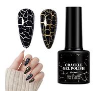 Smalto Crackle Unghie - Smalto Lunga Durata Polacco Gel Pigmento Alto, Smaltos Gel Colore Lunga Tenuta, Manicure Collezione Provviste | Smaltos per Ragazze Appuntamenti Ballo Casa Collezione
