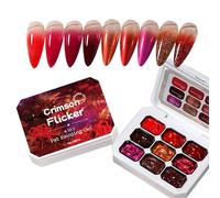 Smalto Gel Per Unghie Rosso - 18 Ml Fondamentale Per Design Per Natale A Lunga Durata Forniture Per La Bellezza,Smalto Rosso Con Glitter,Natale Matrimonio Sposa Party Salon Spa Casa Estate