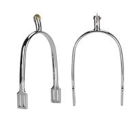 Smandy 2 Espuelas para Montar a Caballo, Paleta de Cobre Giratoria de Aleación de Zinc para Entrenamiento y Competición Ecuestre