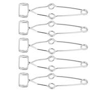 Smandy Abrazadera de Tubo de Ensayo de Acero de 5 Piezas, Herramienta de Soporte de Prueba de Experimento de Laboratorio con Agarre Seguro, para Sujetar Tubos de Menos de 5 Cm de