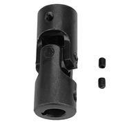 Smandy Acoplamiento de Eje, Conector de Motor Junta Universal 15 Mm 32 Mm 85 Mm, con 2 Tornillos, para Modelos de Automóviles, Barcos, Robots, Dirección de Bricolaje