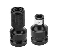 Smandy Adaptador de Llave de Impacto, Acero Al Cromo Vanadio, Juego de Adaptadores de 1/2 a 1/4 para Llave Eléctrica, Soporte de Puntas Telescópico con Funda Eyectora para Espacios Reducidos