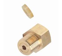 Smandy Adaptador de Tanque de CO2, Conector de Cilindro de CO2, Convertidor de de Paintball a Barril con Roscas W21.8 CGA320 para Regulador de Tanque de Peces de Acuario (Convertir W21.8 a CGA320)