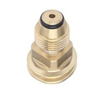 Smandy Adaptador de Válvula de Gas, Accesorio de Latón Macizo que Convierte la Válvula POL en QCC1 Tipo 1, Fácil Instalación para Cilindros de Parrilla de Gas de 20-50 Lb