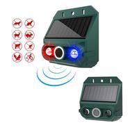 Smandy Alarma Solar con Sensor de Movimiento, Sirena Ruidosa de 129 DB con Luz Intermitente, 4 Modos IP55 a Prueba de Agua para Patio, Granja, Jardín, Hogar, Seguridad Al Aire Libre (2PCS)