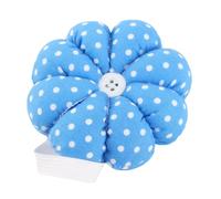 Smandy Alfiletero Correa para la Muñeca Tela Portaagujas en Forma de Calabaza 9 X 9 X 3,5 Cm Muñequera Ajustable Almacenamiento de Alfileres Manos Libres para Entusiastas de las Manualidades de (BLUE)