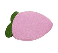 Smandy Alfombrilla Rascadora para Gatos, Almohadilla Rascadora de Sisal para Gatos con Ventosa, Protector de sofá para Piso de Pared, Superficie para Rascar Que Ahorra Espacio en Forma de Melocotón