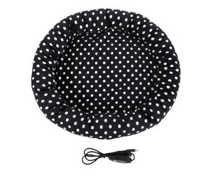 Smandy Almohadilla Térmica Eléctrica para Mascotas, 3 Niveles de Temperatura, Alfombrilla Calentadora para Mascotas Alimentada por USB Ajustable para Gatos Pequeños, Perros en