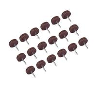 Smandy Almohadillas para Patas de Muebles, Protectores de Uñas Antideslizantes para Silla, Mesa, sofá, con Material de Aleación de Aluminio Plástico (100 Piezas de Superficie Plana de 18 mm de