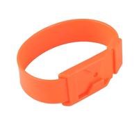 Smandy Bandas de Identificación de Ovejas con Collar de Cabra, Material de PU, Marca de Estado de Salud y Gestión de Grupos, 36 Cm Rojo para Cuidado y Seguimiento del Ganado (36cm Naranja)