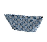 Smandy Bolsa de Cosméticos a Cuadros Bolsa de Aseo de Tela de Algodón de Maquillaje con Cremallera de Gran Capacidad con Interior Espacioso Organizador de Viaje Vintage Ligero para Hombres y Mujeres