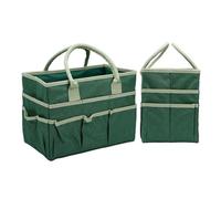 Smandy Bolsa de Herramientas de Jardinería, Tela Oxford a Prueba de Desgaste, 10 Bolsillos, Bolsa Organizadora de Manualidades de Gran Capacidad para Almacenamiento de Papelería para (GREEN)