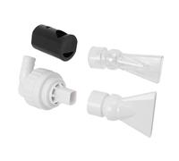 Smandy Boquilla de Pico de Pato para Acuario, Kit de Salida de Agua de Plástico con Cabezal Giratorio, Flujo Amortiguado Antisifón para Pecera, Estanque, Conector de Salida de Agua para Acuario