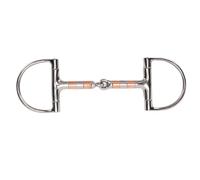 Smandy Broca de Caballo de Acero Inoxidable, Broca de Anillo Multifuncional con Junta Central Flexible para Entrenamiento y Control de Caballos