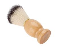 Smandy Brocha de Afeitar para Hombres, de Madera de Pelo Sintético, Agarre Ergonómico para un Afeitado Suave y Exfoliación, Ideal para el Hogar y los Viajes