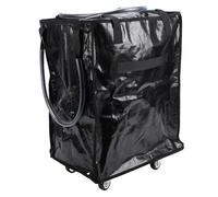 Smandy Carrito de Compras con Ruedas Bolsa de Comestibles Plegable y Reutilizable con Ruedas, Carrito de Compras Multifuncional de Gran Capacidad con para Viajes, Lavandería Nan (Black)