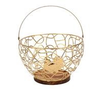 Smandy Cesta de Huevos de Alambre, Cestas de Huevos, Cesta Colectora, Soporte de Almacenamiento de Pollo para Granja, Cocina, Patatas, Cebollas, de de Alambre, Encimera de Multifuncional de Metal