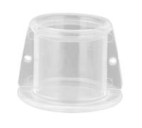 Smandy Collar Antimordeduras para Loros, Cubierta Acrílica para Cuello para Pájaros, Cono de Recuperación de Curación de Heridas con 3 Tamaños para Loros (S diámetro Exterior 4,8 diámetro Interior